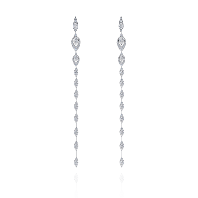 Серьги-пусеты с бриллиантами