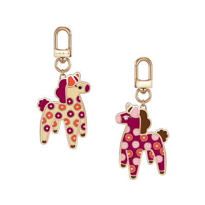 БЗК-4-1 Подвеска на сумку (Фианит ,Эмаль ,Титановый сплав , покрытие: цвет розового золота) ШК: 2000000060897